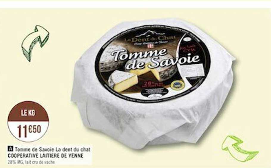 tomme de savoie la dent du chat coopérative laitière de yenne