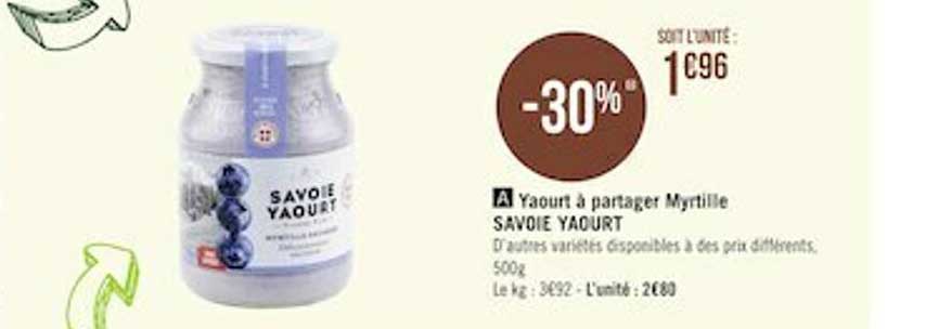 yaourt à partager myrtille savoie yaourt
