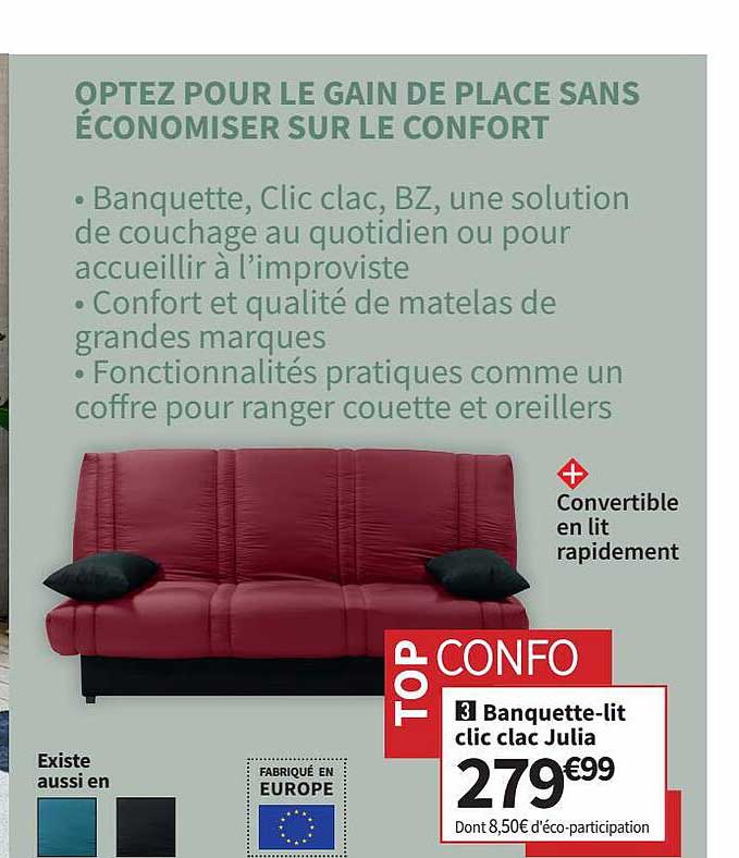 Banquette-lit Clic Clac Julia