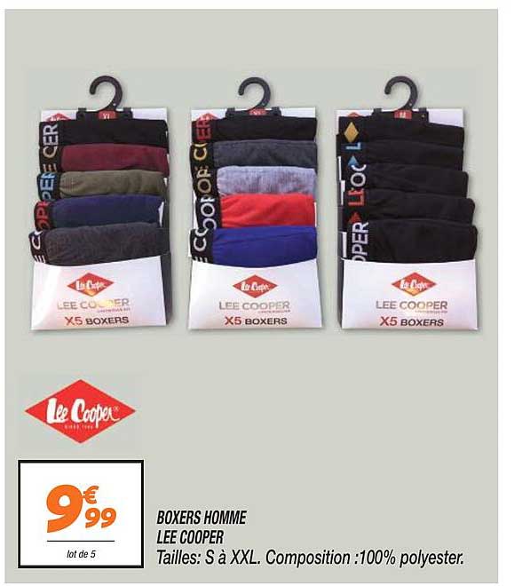 boxers homme lee cooper