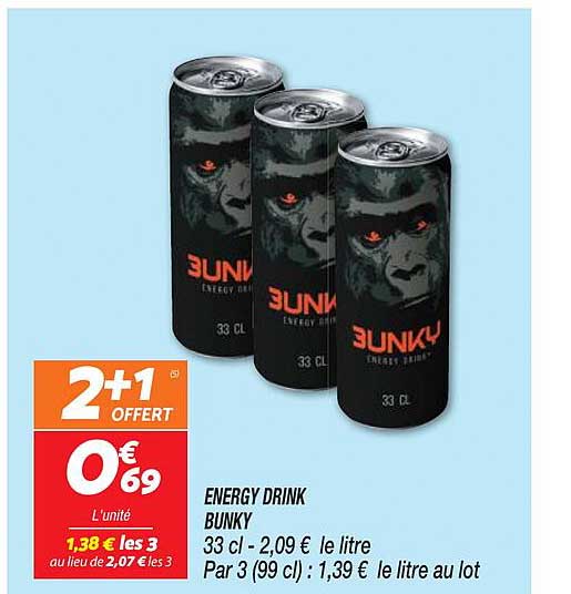 energy drink bunky