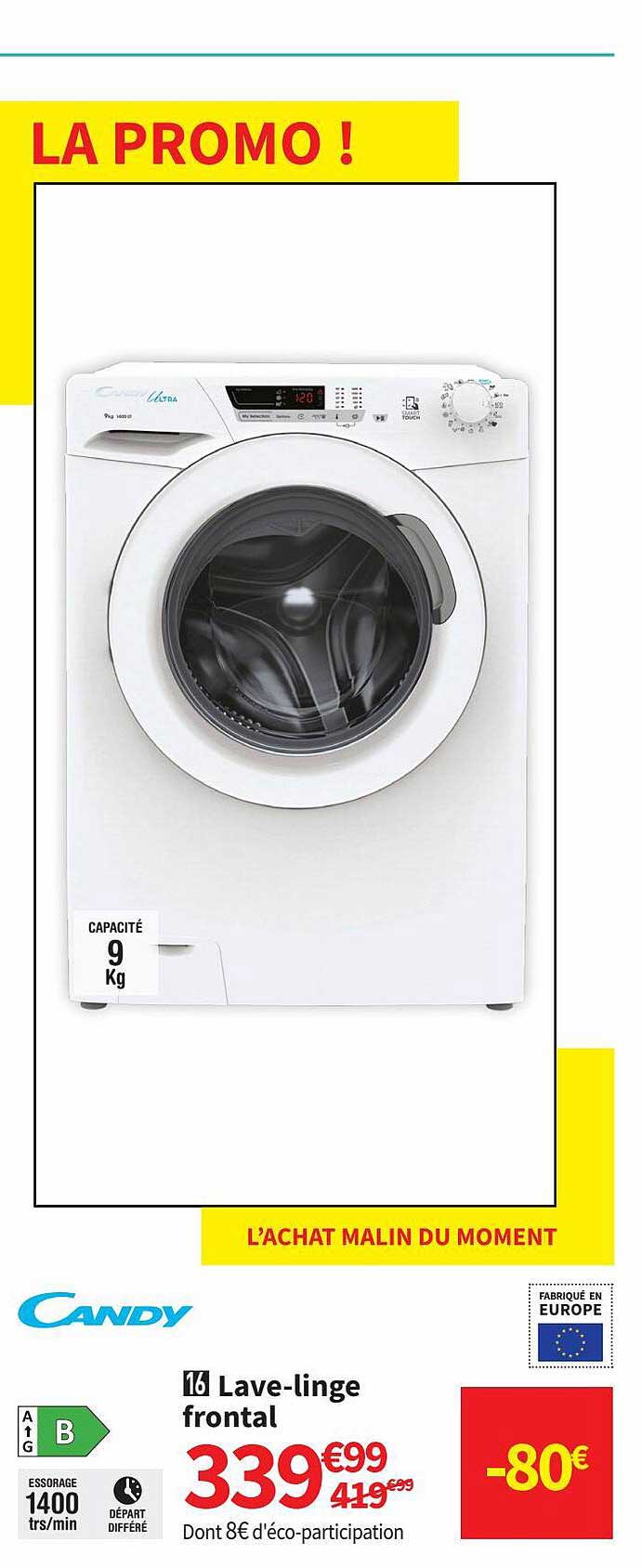 lave-linge frontal candy