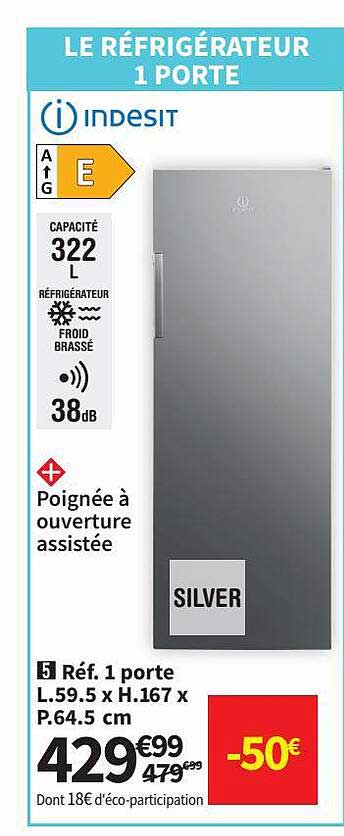 Réfrigérateur 1 Porte  Indesit