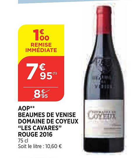 aop beaumes de venise domaien de coyeux "les cavares" rouge 2016