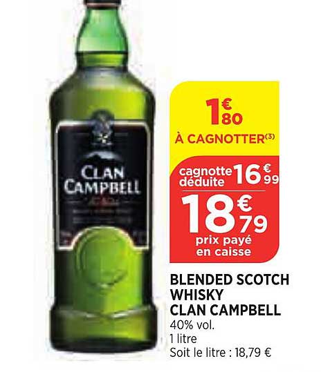 blended scotch whisky clan campbell
