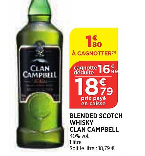 blended scoth whisky clan campbell