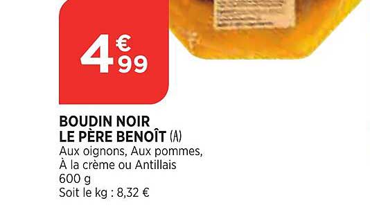 boudin noir le père benoît
