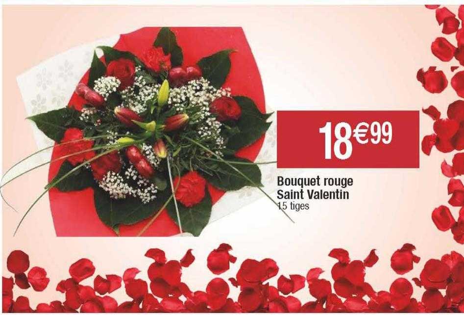 Bouquet Rouge Saint Valentin