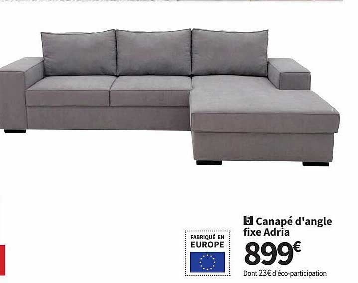 Canapé D'angle Fixe Adria