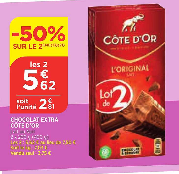 Chocolat Extra Côte D'or