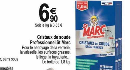 cristaux de soude professionnel st marc