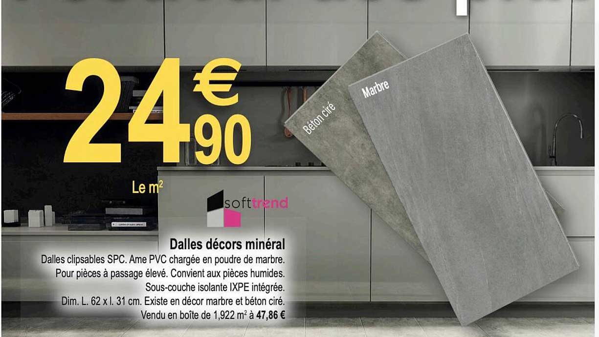 dalles décors minéral