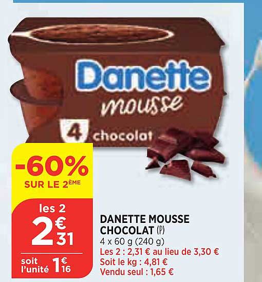 Danette Mousse Chocolat