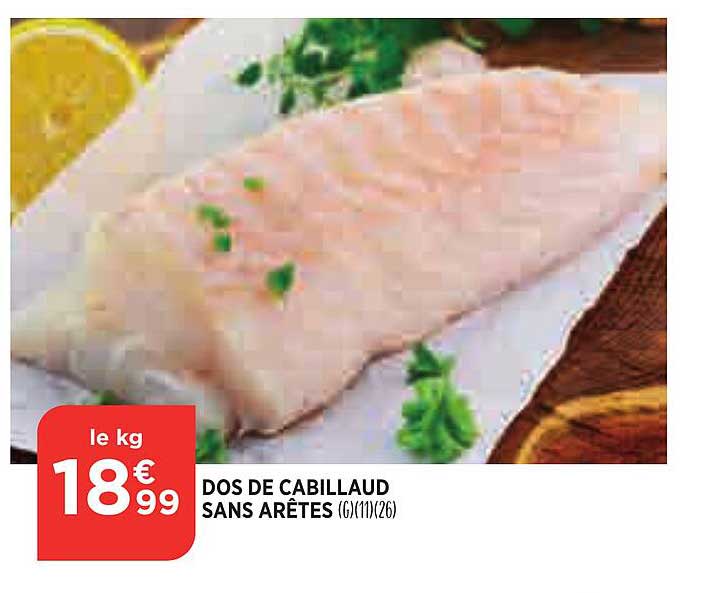 Dos De Cabillaud Sans Arêtes