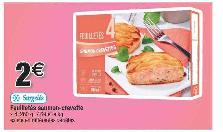 Feuilletés Saumon-crevette