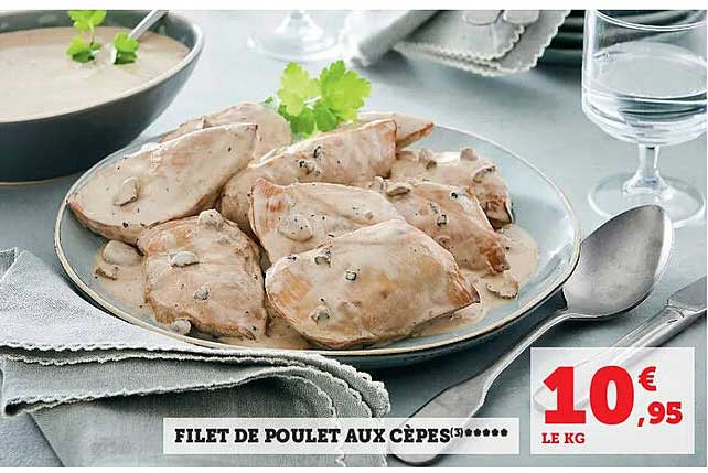 Filet De Poulet Aux Cèpes