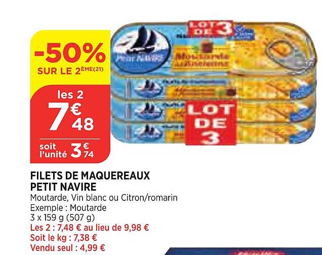 Filets De Maquereaux Petit Navire