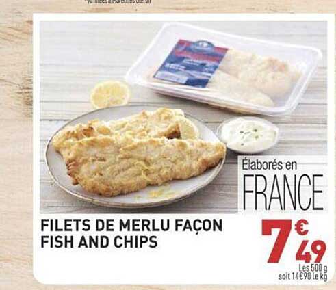 filets de merlu façon fish and chips