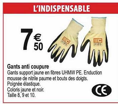 gants anti coupure