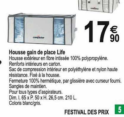 housse gain de place life
