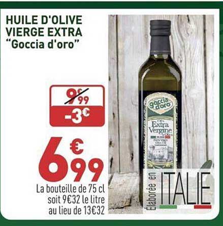 huile d'olive vierge extra "goccia d'oro"