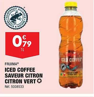 iced coffee saveur citron citron vert fruima