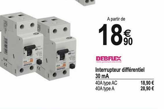 interrupteur différentiel 30 ma