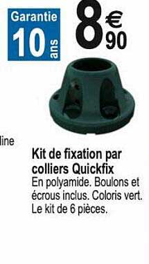 kit de fixation par colliers quickfix