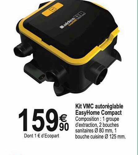 kit vmc autoréglable easyhome compact