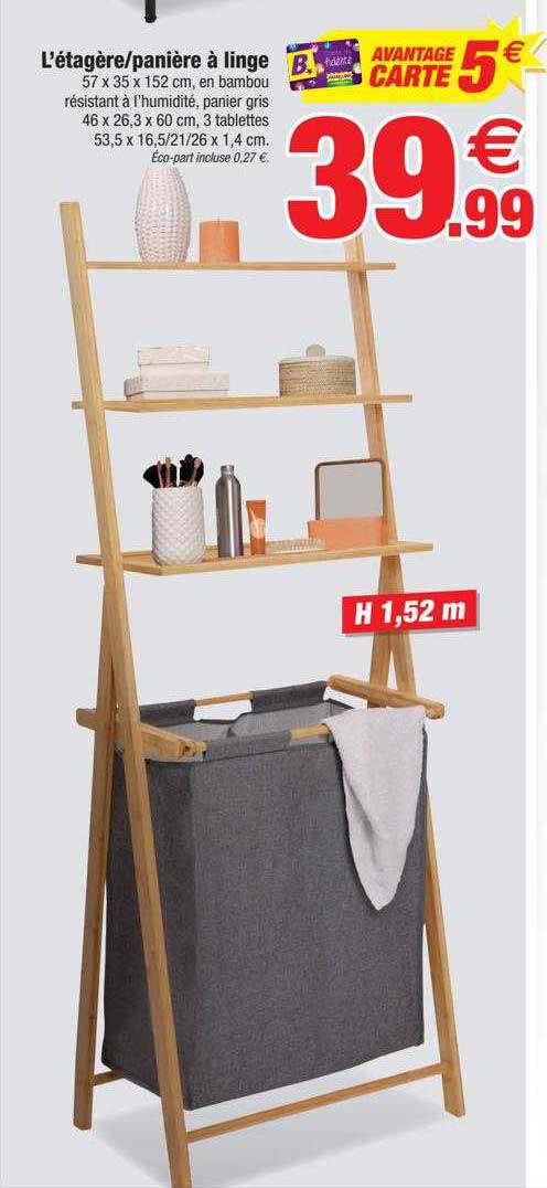 L'étagère-panière à Linge