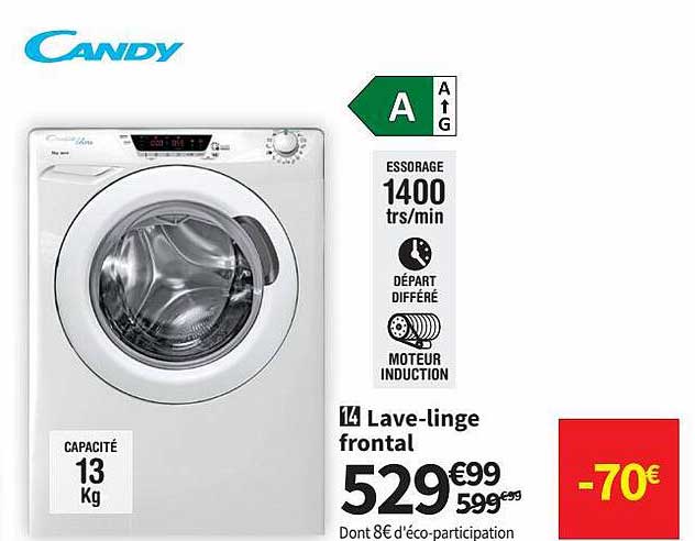 lave-linge frontal candy