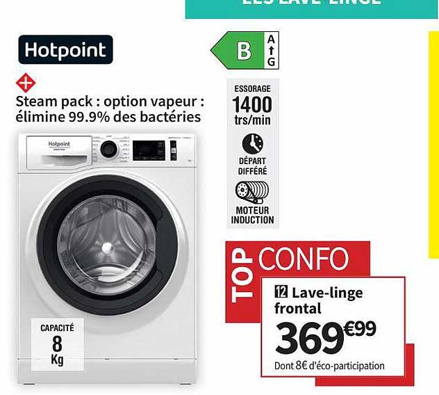 lave-linge frontal hotpoint
