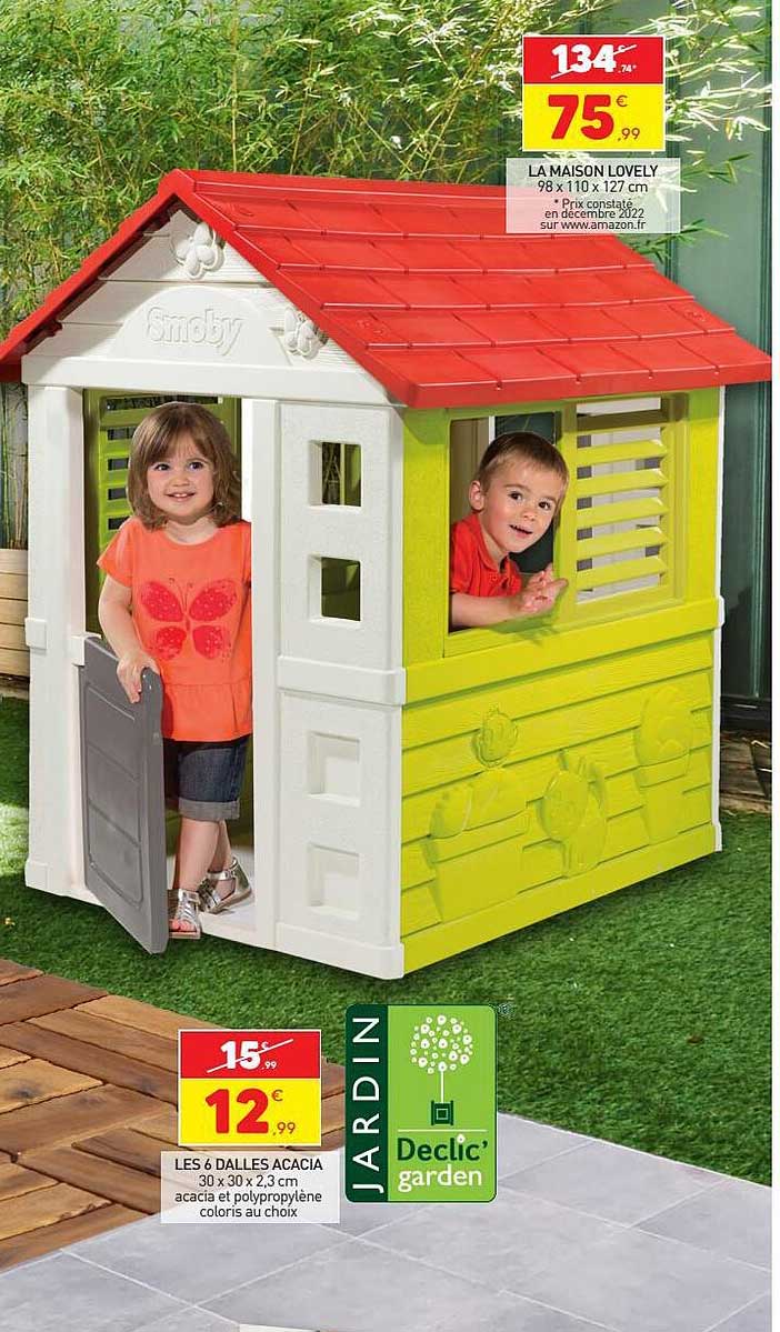 les 6 dalles acacia, la maison lovely