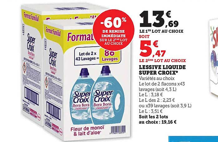 Lessive Liquide Super Croix