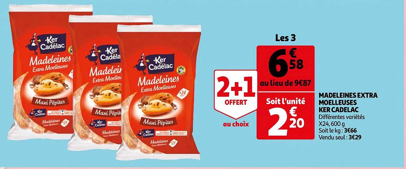 madeleines extra moelleuses ker cadelac