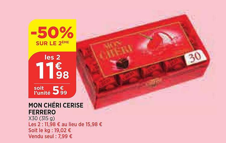 mon chéri cerise ferrero