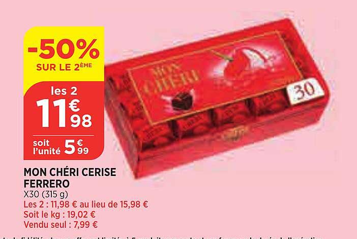mon chéri cerise ferrero