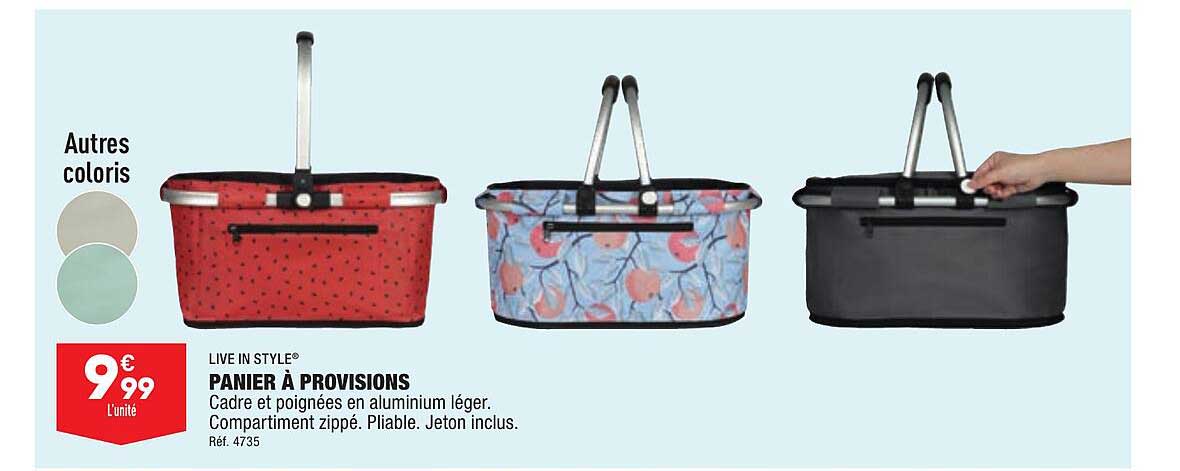 panier à provisions live in style