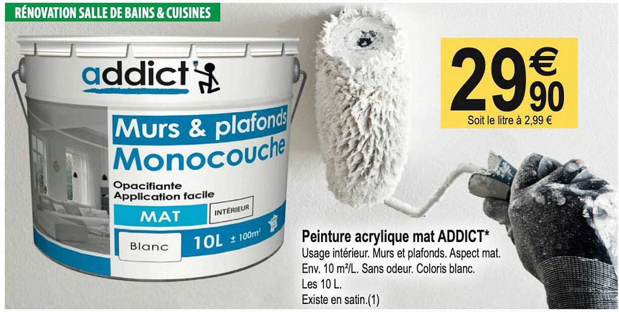 Peinture Acrylique Mat Addict