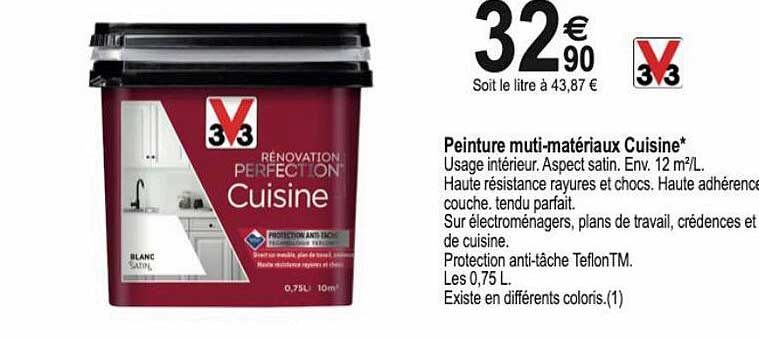 peinture multi-matériaux cuisine v33