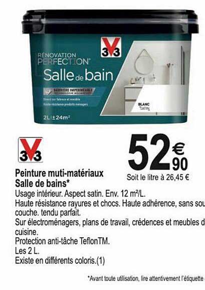 peinture multi-matériaux salle de bains v33