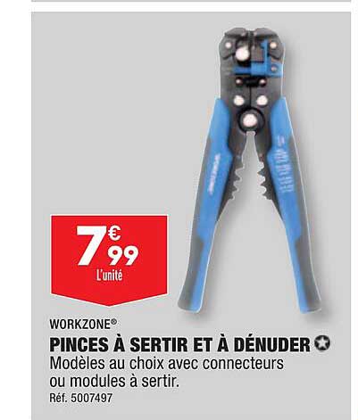pinces à sertir et à dénuder workzone