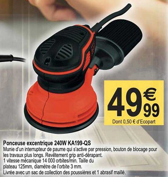 ponceuse excentrique 240w ka199-qs