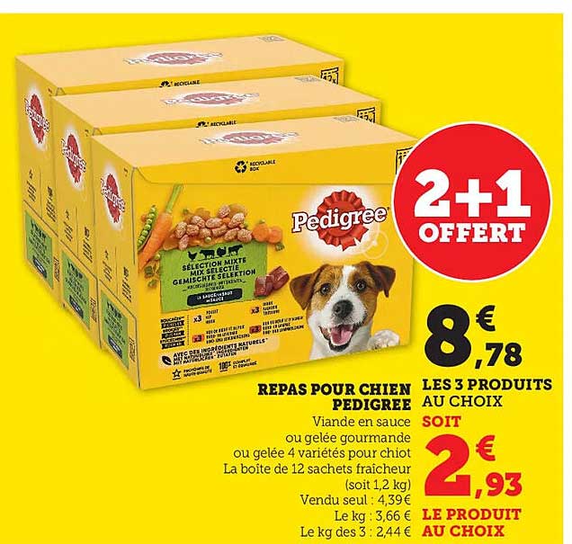 Repas Pour Chien Pedigree
