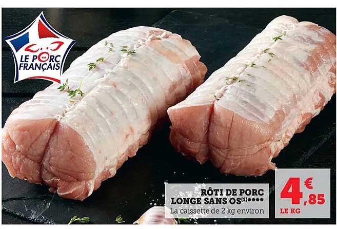 Rôti De Porc Longe Sans Os