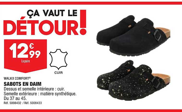 Sabots De Daim Walkx Comfort