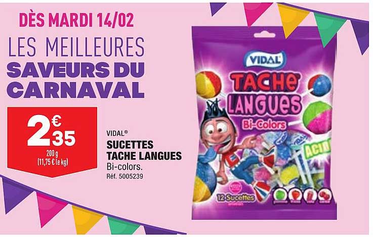 sucettes tache langues vidal