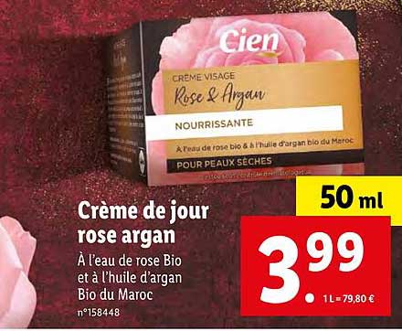Cien Crème De Jour Rose Argan