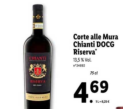 corte alle mura chianti docg riserva