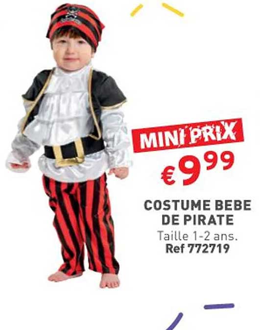 costume bébé de pirate